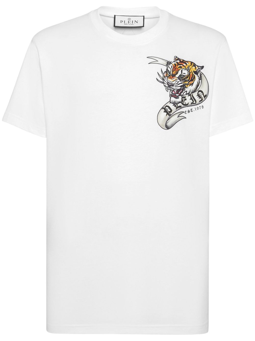 Philipp Plein SS Tattoo 印花T恤 - 白色
