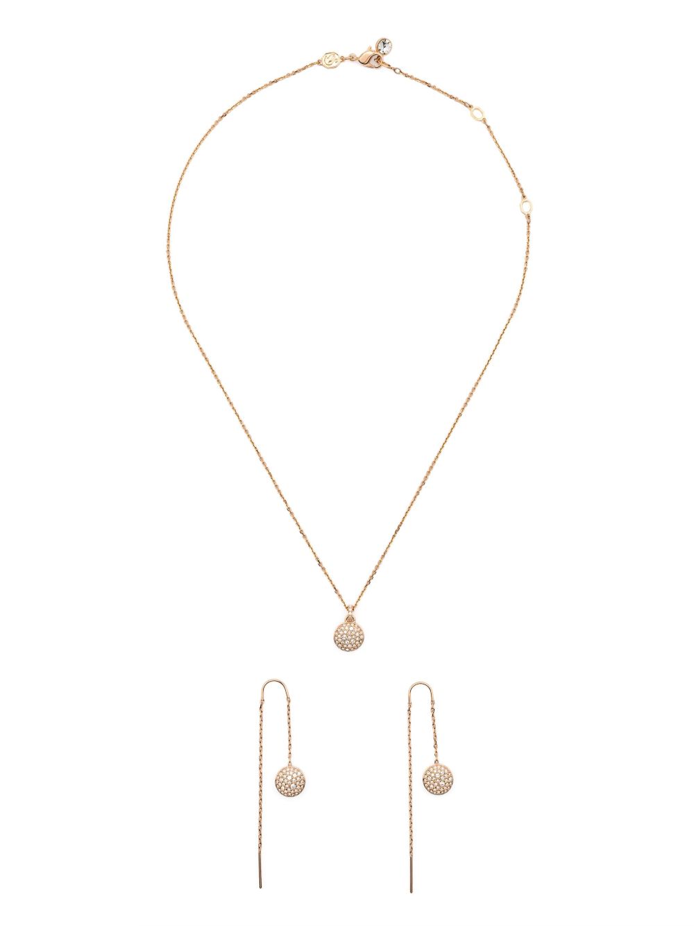 Swarovski Sublima 项链耳环套装 - 金色