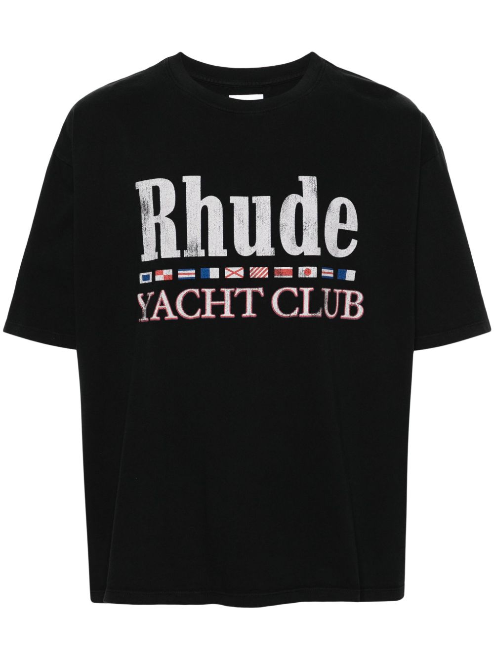 RHUDE Flag 棉质T恤 - 黑色