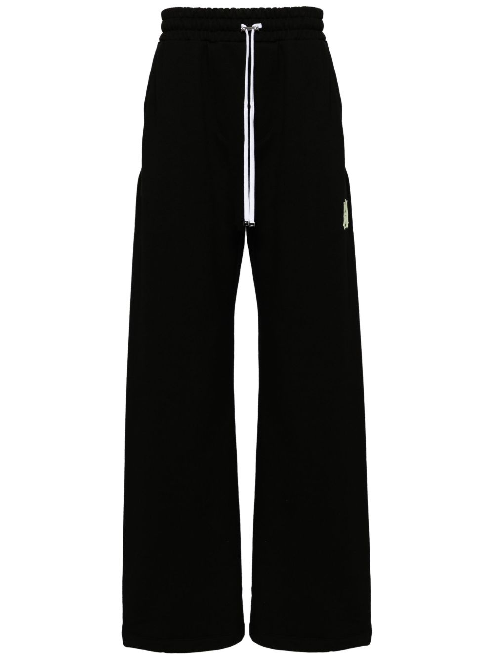 AMIRI logo印花棉运动裤 - 黑色