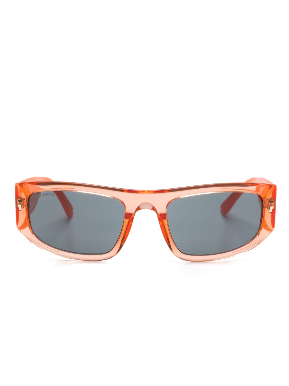 DSQUARED2 EYEWEAR Icon 图案太阳眼镜 - 橘色