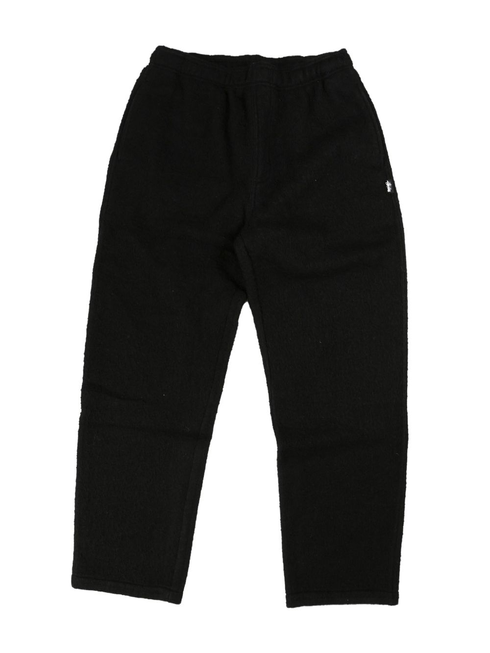 Stüssy embroidered-logo trousers - 黑色