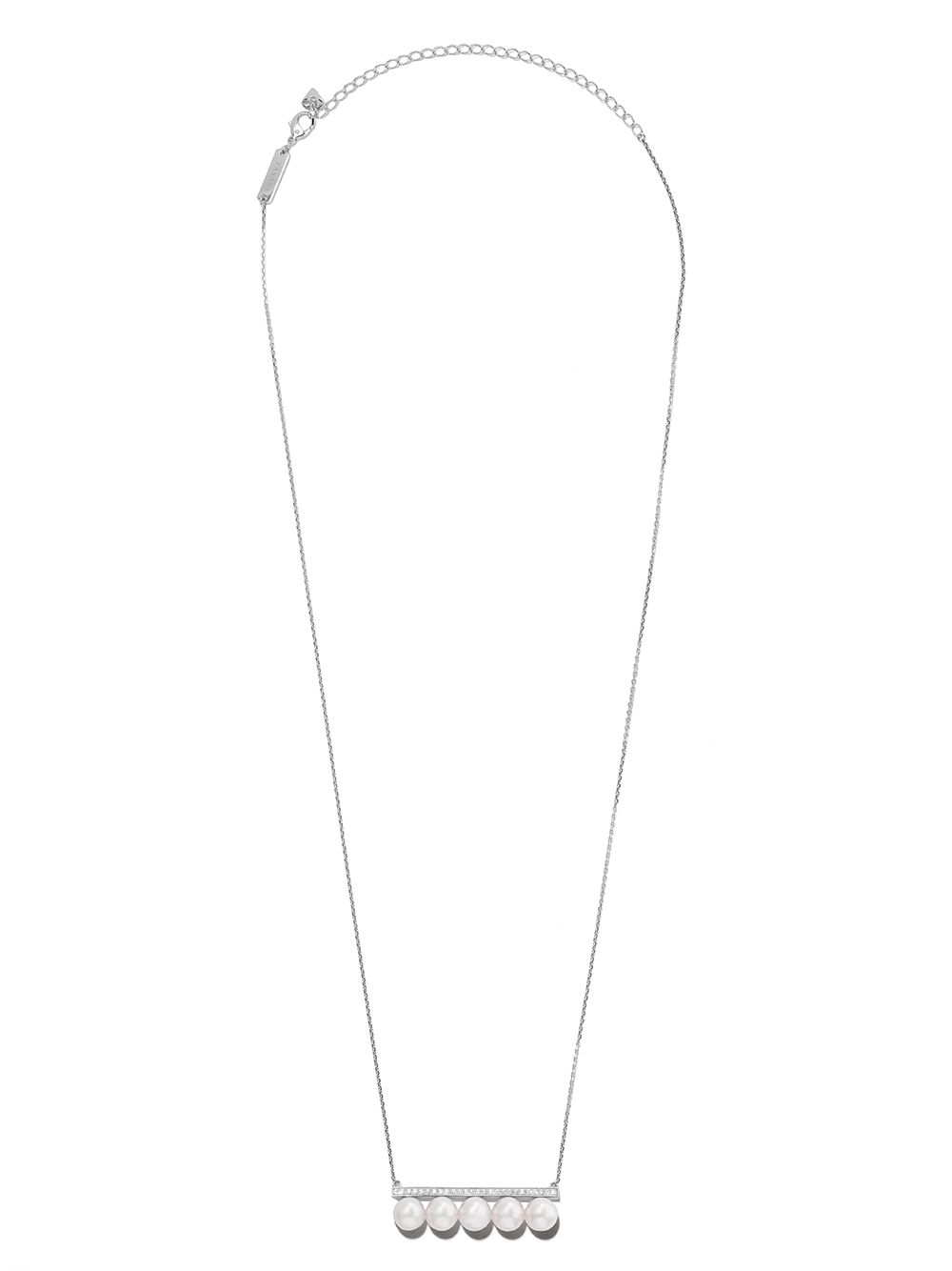 TASAKI Balance 18K白金钻石镶嵌项链 - 银色