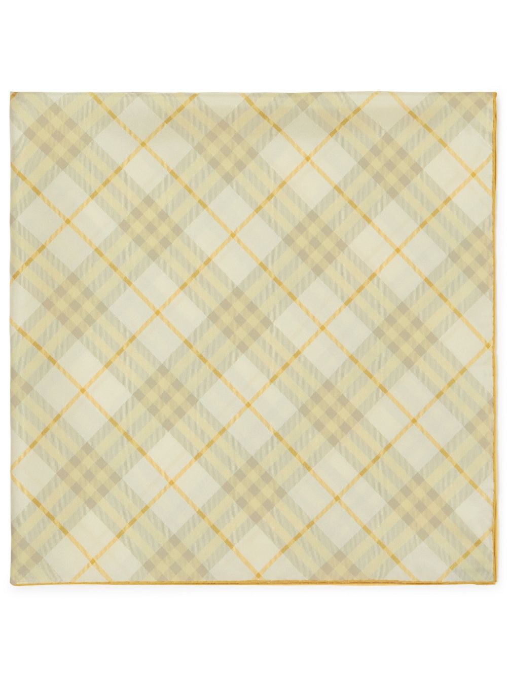 Burberry 格纹真丝围巾 - 中性色