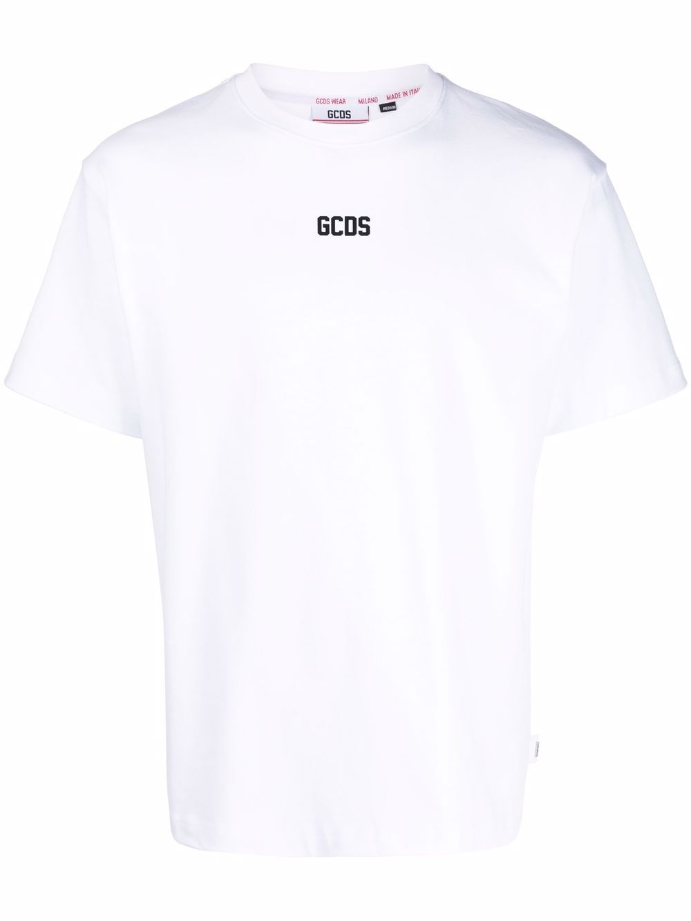 GCDS logo印花短袖T恤 - 白色