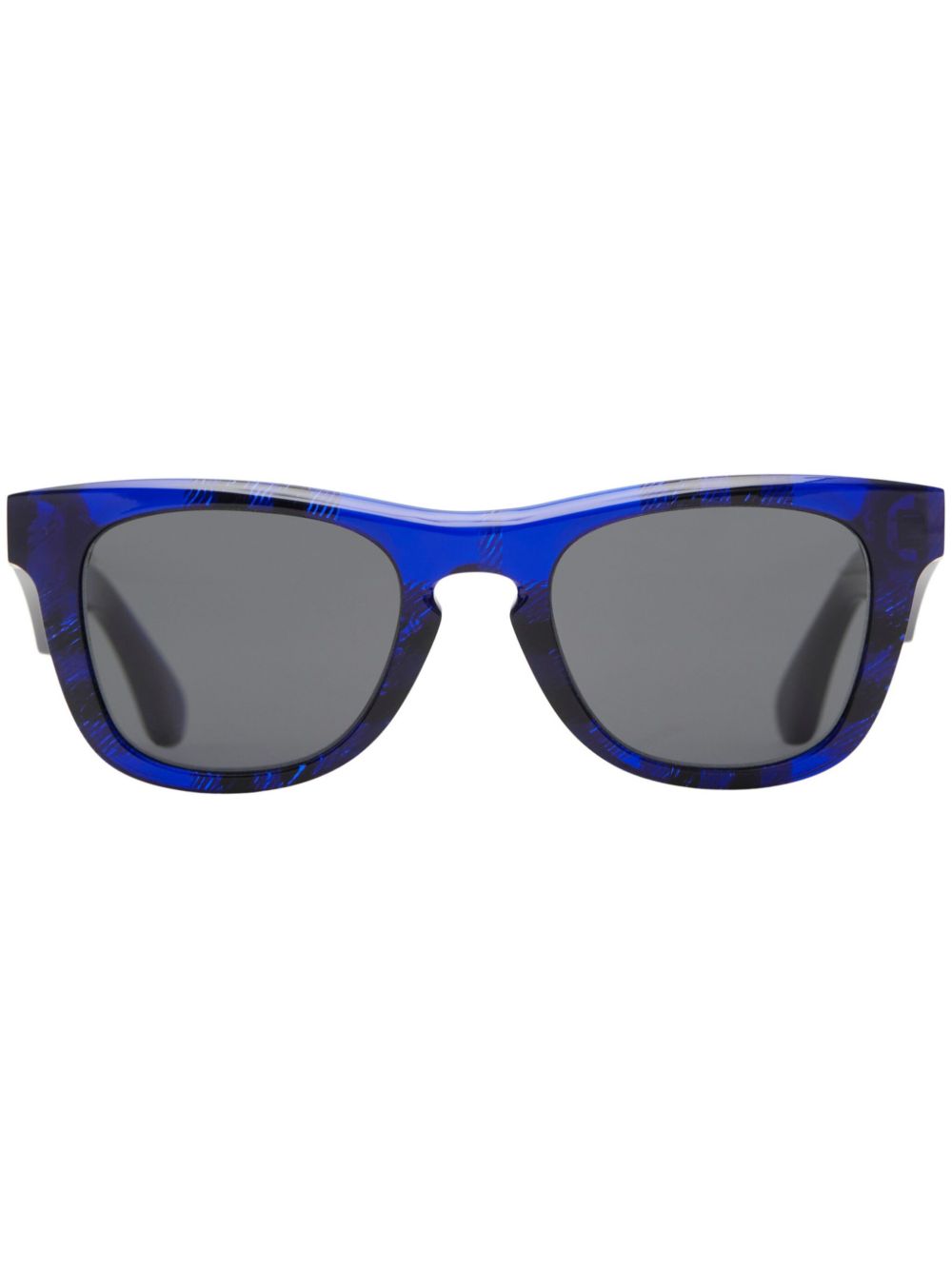 Burberry Eyewear Arch 方框太阳眼镜 - 蓝色
