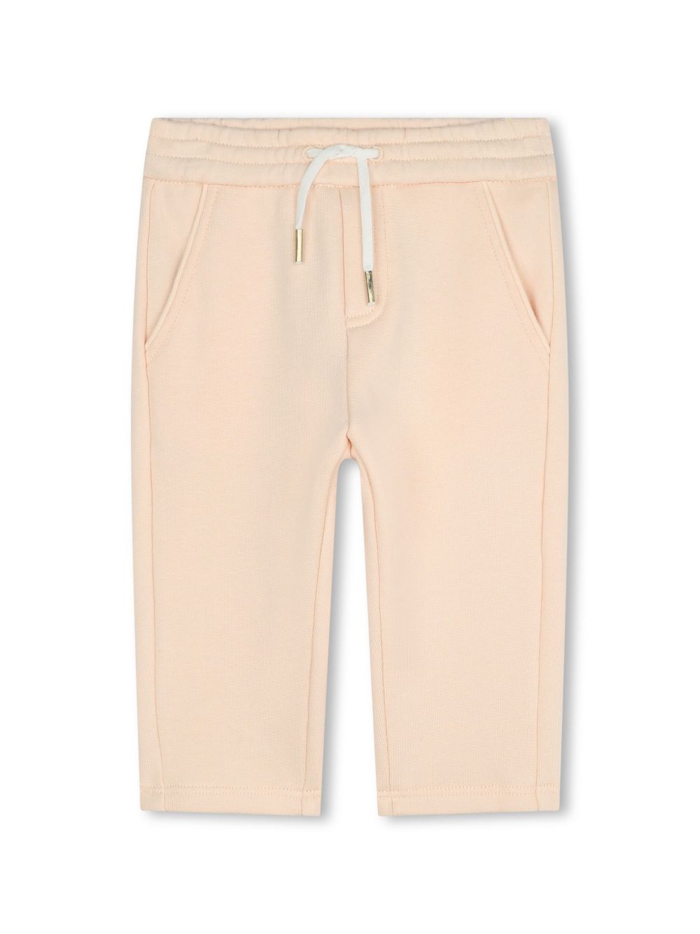 Chloé Kids logo刺绣棉打底裤 - 中性色