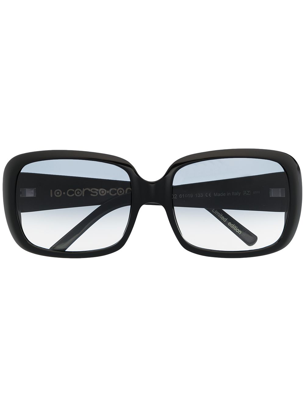 10 CORSO COMO 方框太阳眼镜 - 黑色