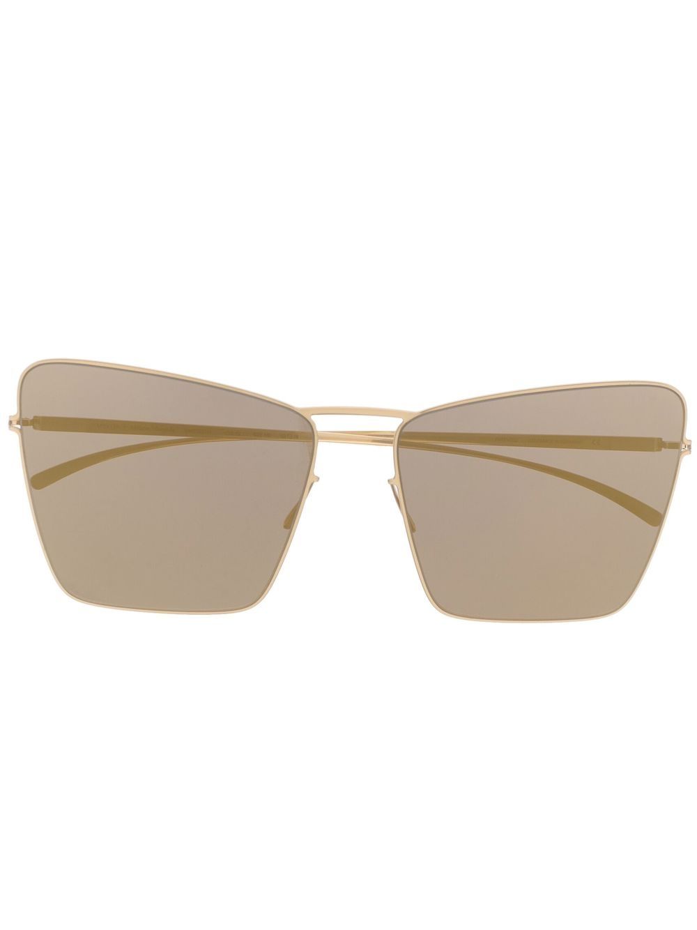 Mykita 方框太阳眼镜 - 金色