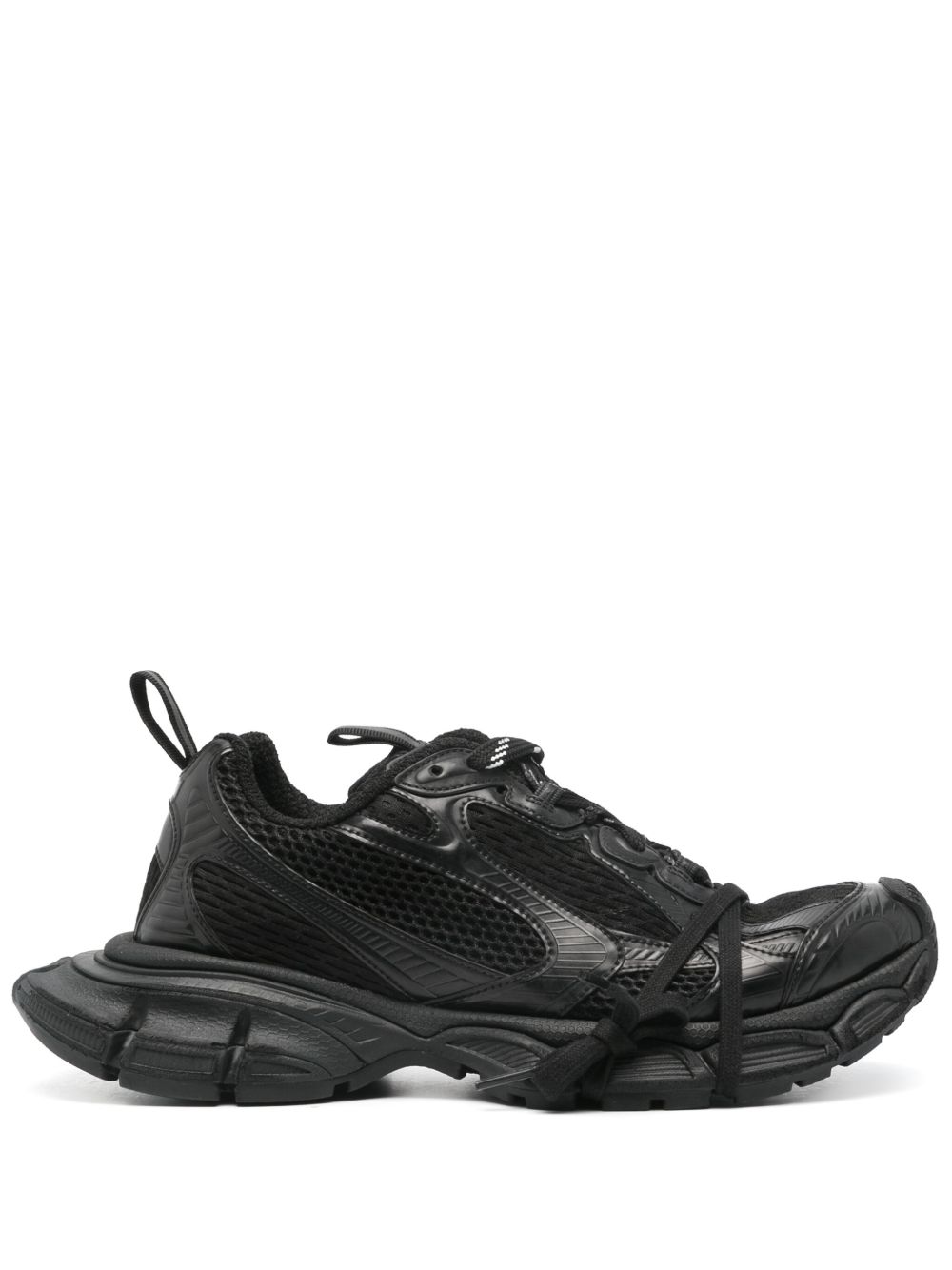 Balenciaga 3XL 拼接运动鞋 - 黑色