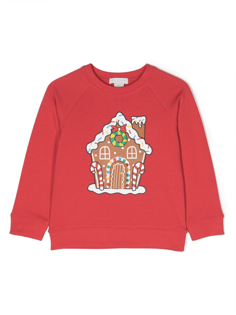 Stella McCartney Kids Gingerbread House 卫衣 - 红色