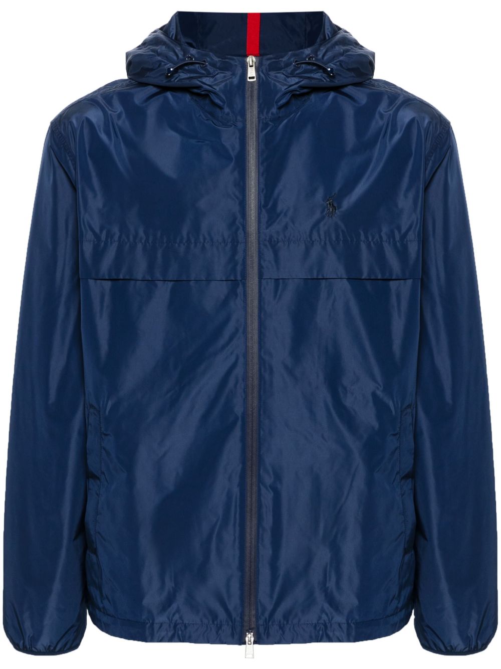 Polo Ralph Lauren Polo Pony 刺绣连帽夹克 - 蓝色