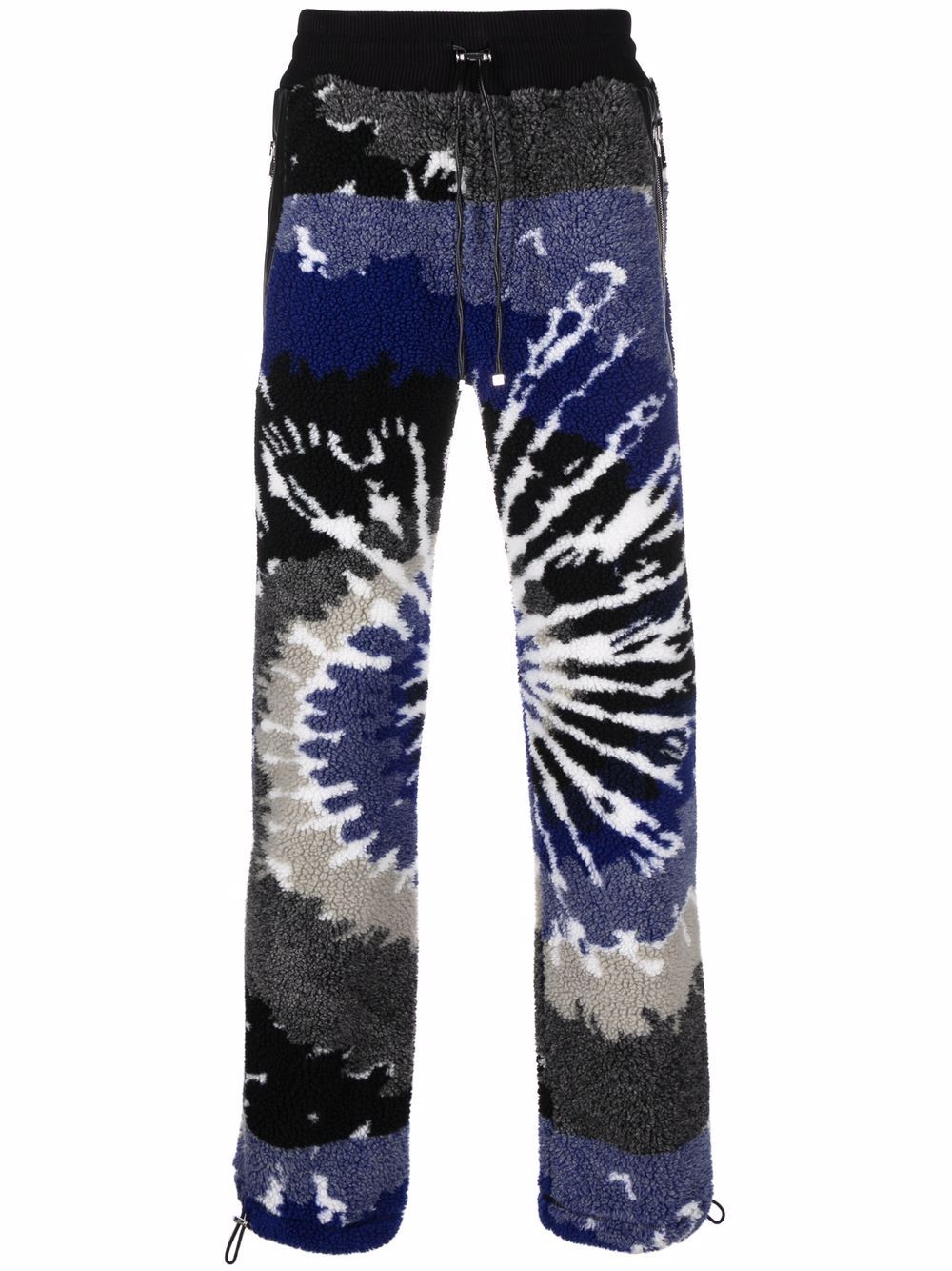AMIRI 扎染人造皮毛一体长裤 - 黑色
