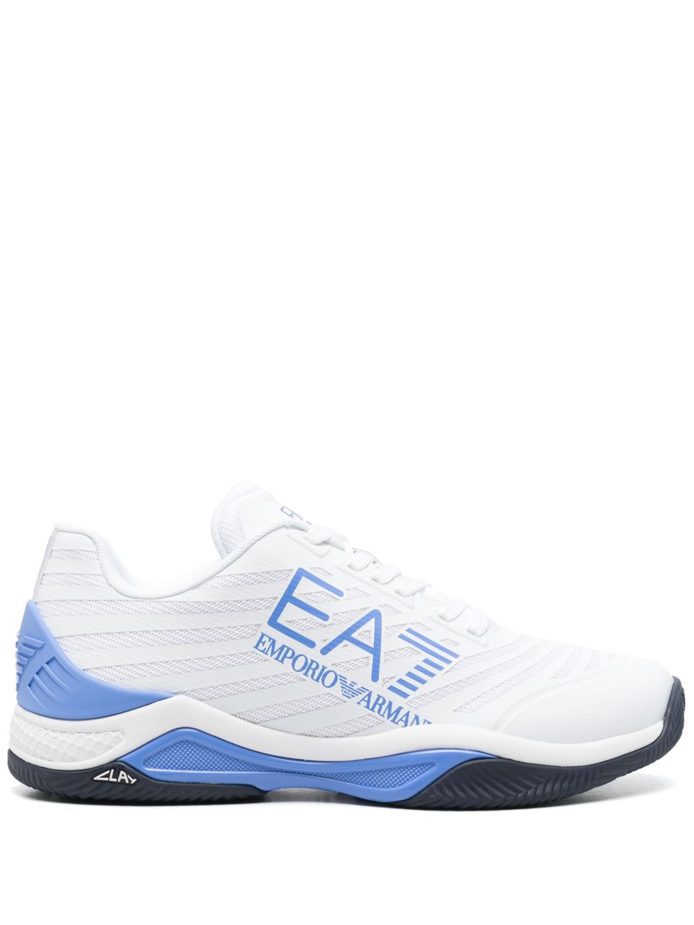 Ea7 Emporio Armani logo标记运动鞋 - 灰色