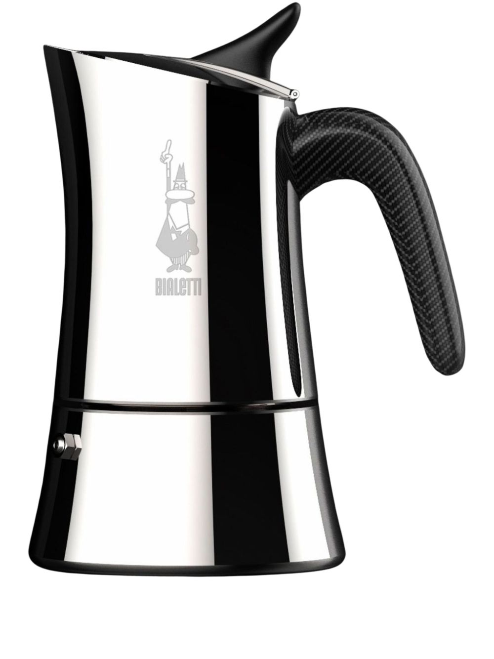 Bialetti Moon Alfonso 印花咖啡壶 （187 克 ） - 银色