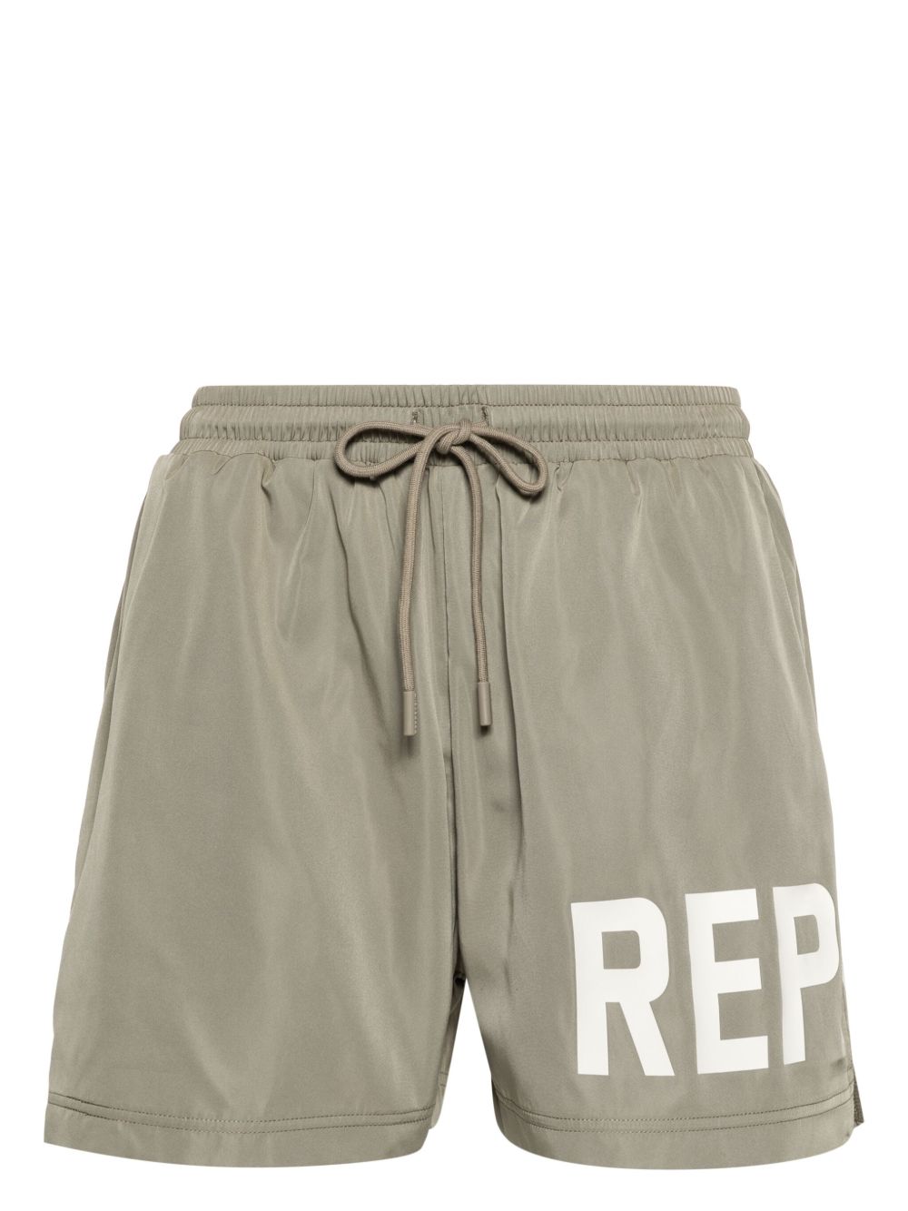 Represent logo印花泳裤 - 绿色