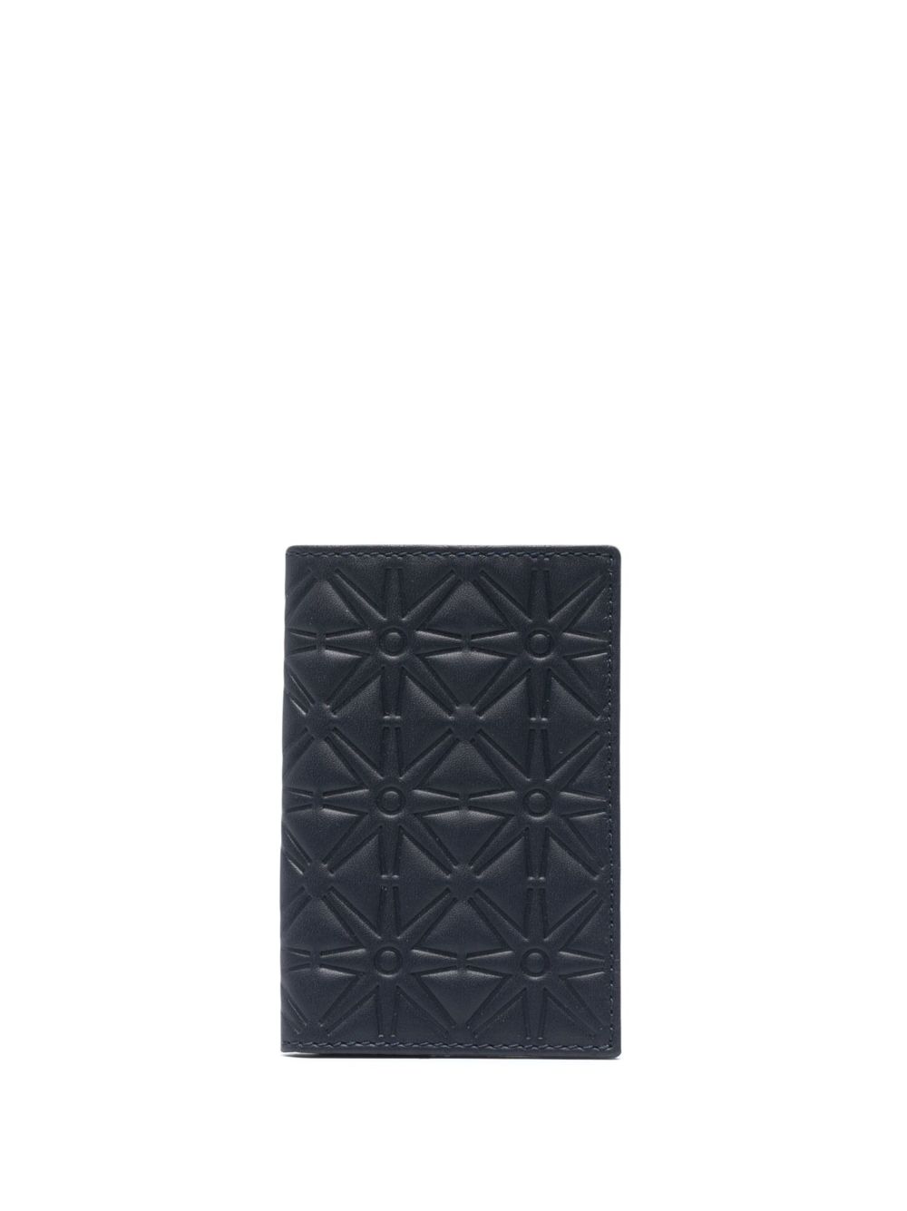 Comme Des Garçons Wallet 压纹皮质钱包 - 蓝色