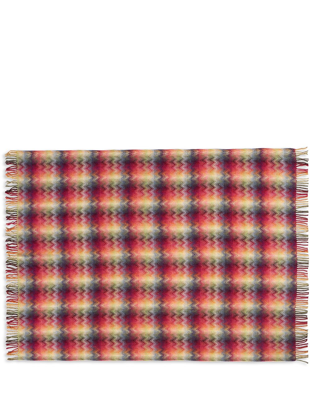 Missoni Home Montgomery 人字纹图案毯子 - 红色