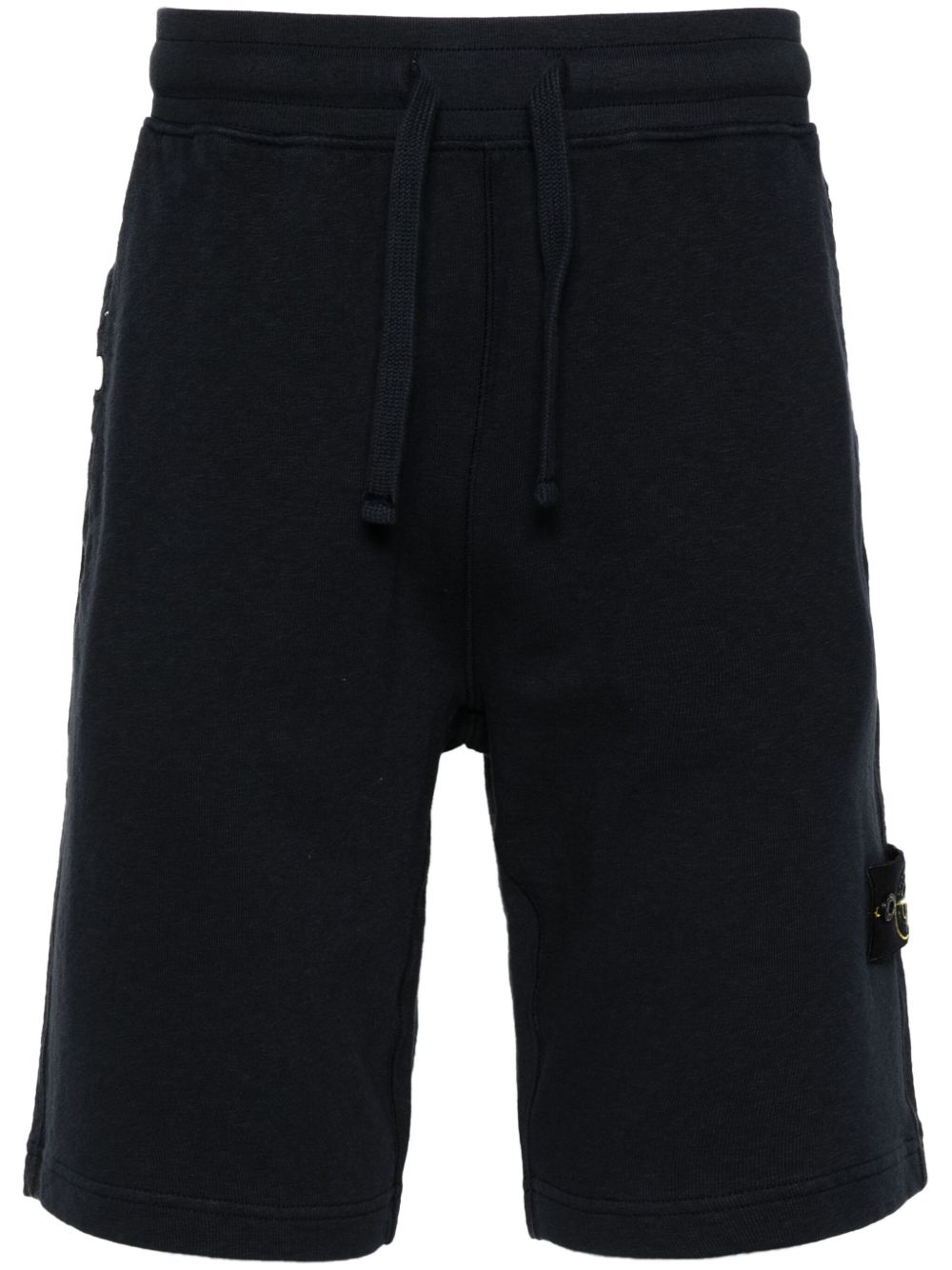 Stone Island Compass 棉百慕大短裤 - 蓝色