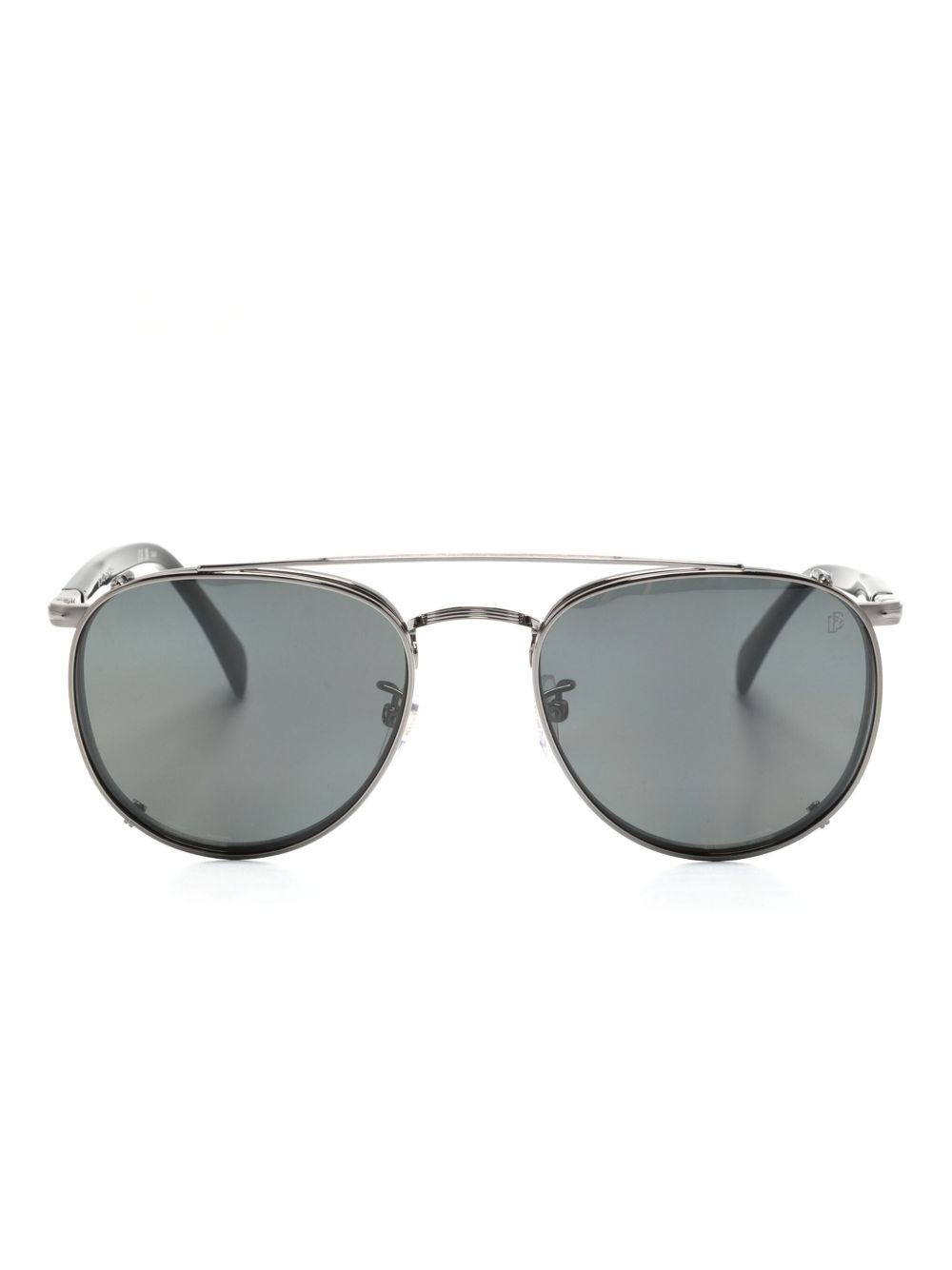 Eyewear by David Beckham 圆框眼镜 - 黑色