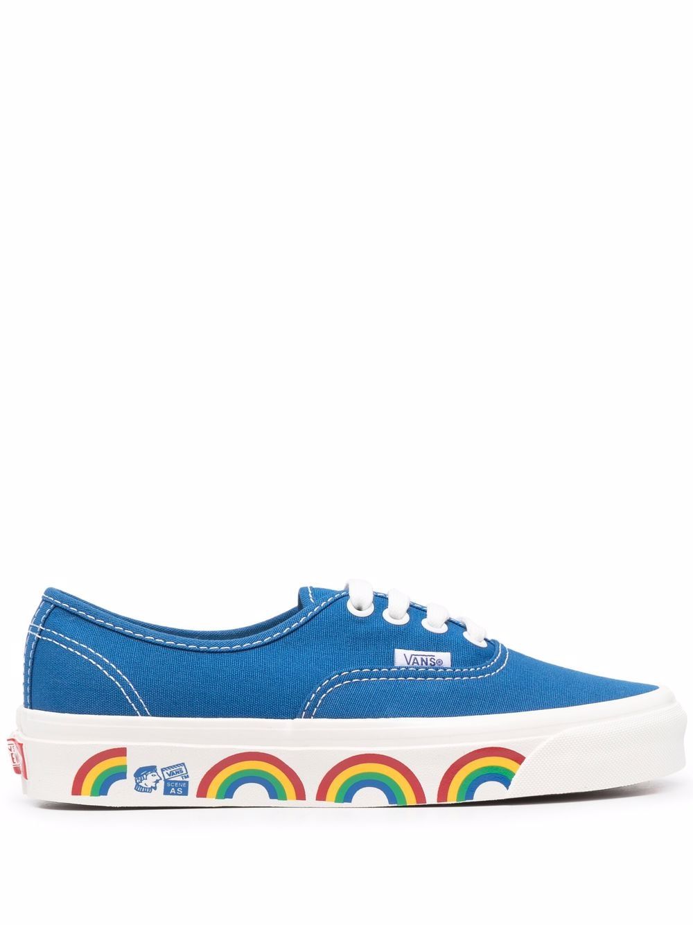 Vans Authentic 44 DX Anaheim Factory 彩虹印花运动鞋 - 蓝色