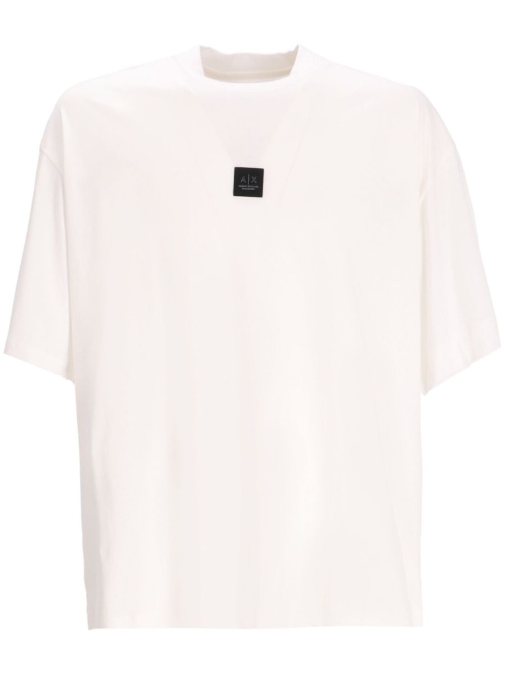 Armani Exchange 标贴棉T恤 - 白色