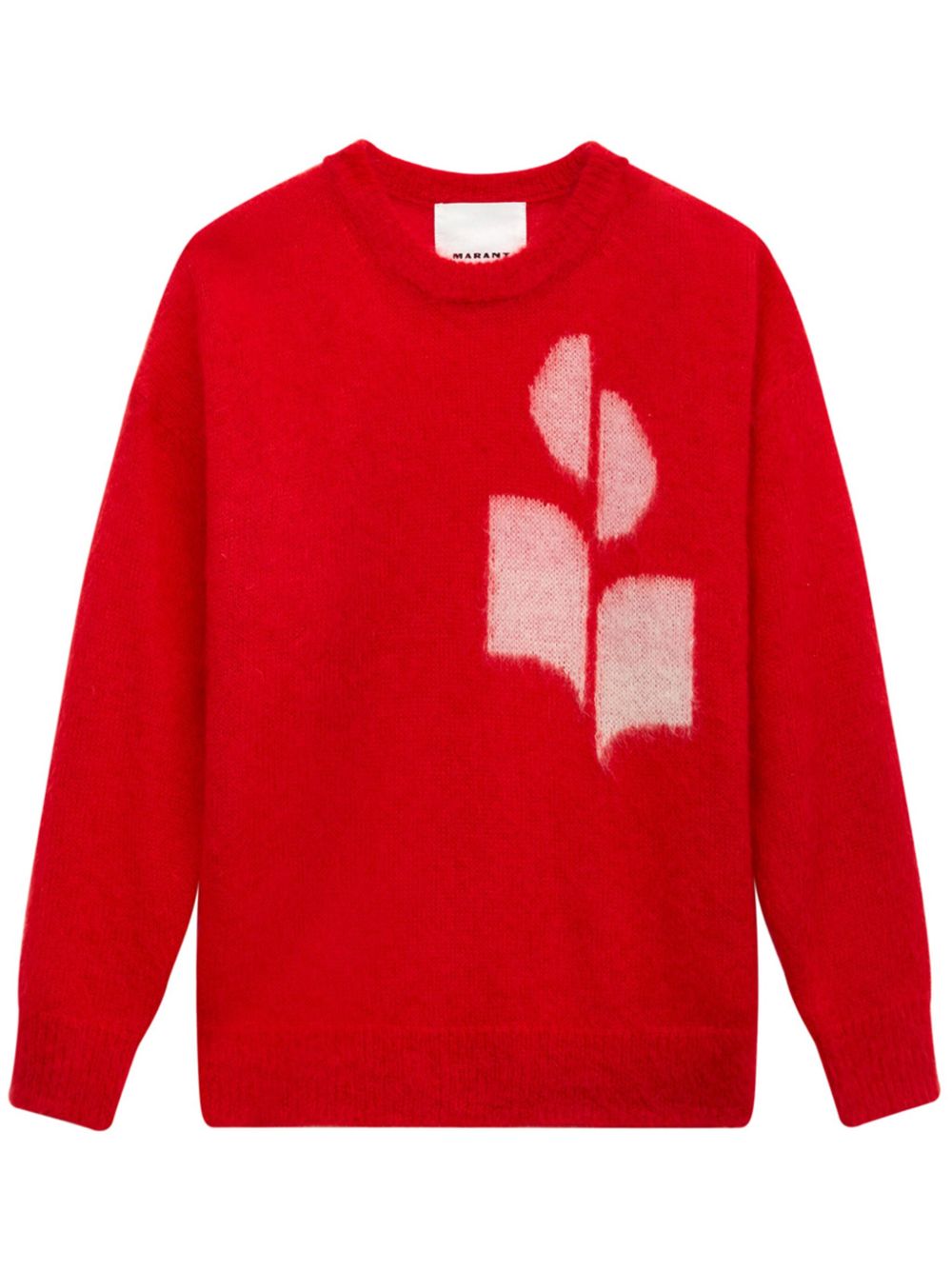 MARANT Drany logo嵌花毛衣 - 红色