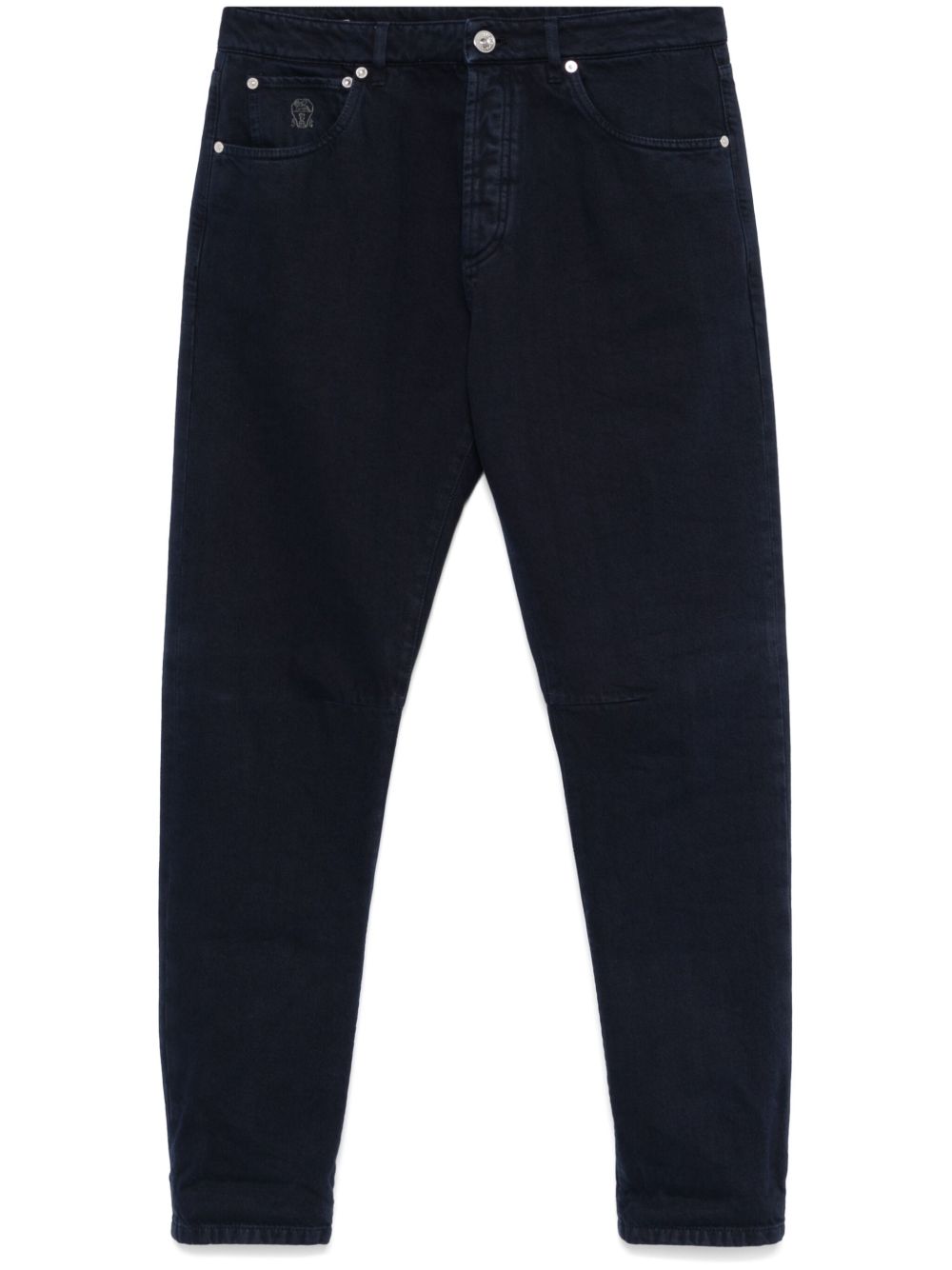 Brunello Cucinelli 染色牛仔裤 - 蓝色
