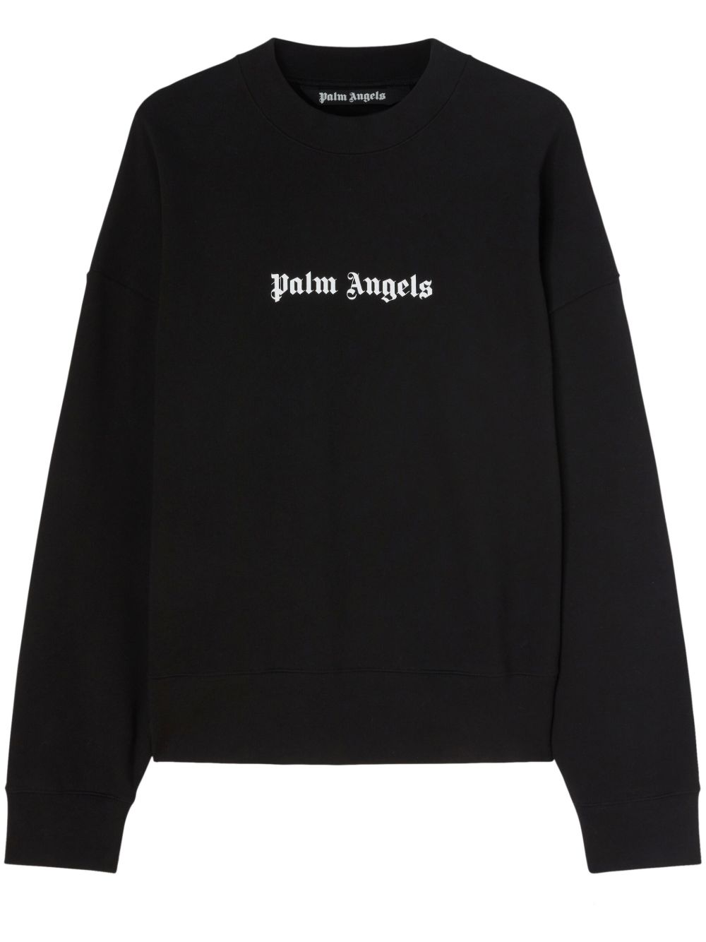 Palm Angels logo印花圆领卫衣 - 黑色