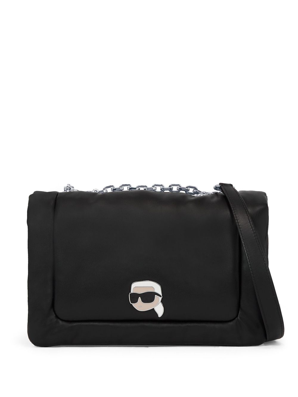 Karl Lagerfeld Ikon Puffy 斜挎包 - 黑色