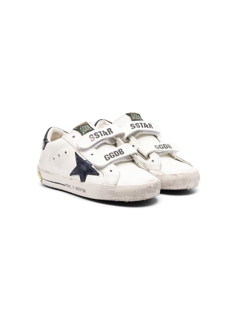 Golden Goose Kids Old School 魔术贴运动鞋 - 中性色