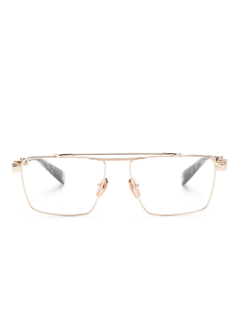 Balmain Eyewear Brigade VI 方框眼镜 - 金色