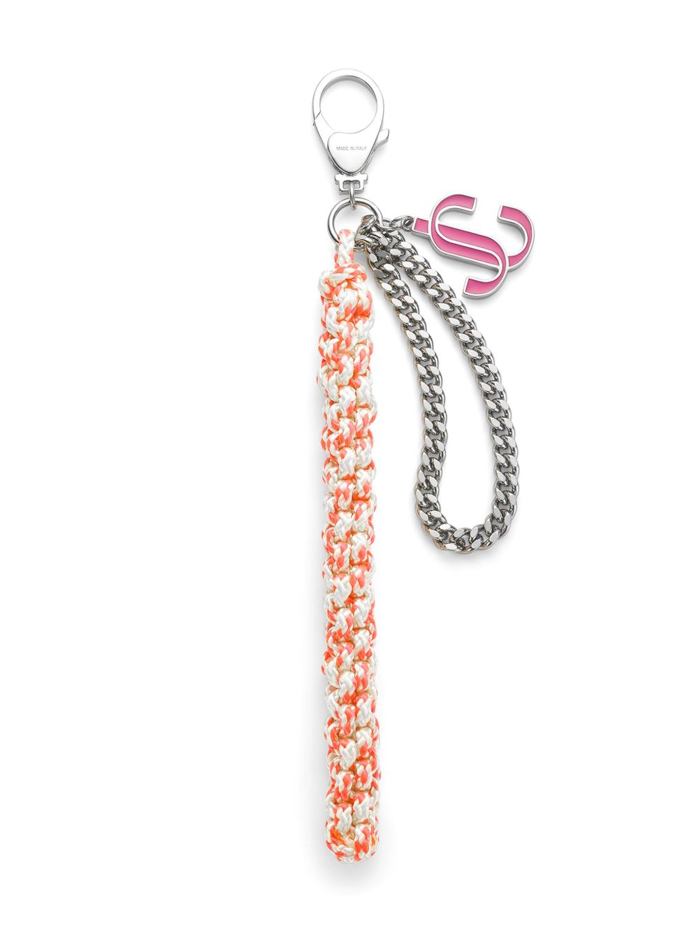 Jimmy Choo Braided Rope 包袋吊坠 - 银色