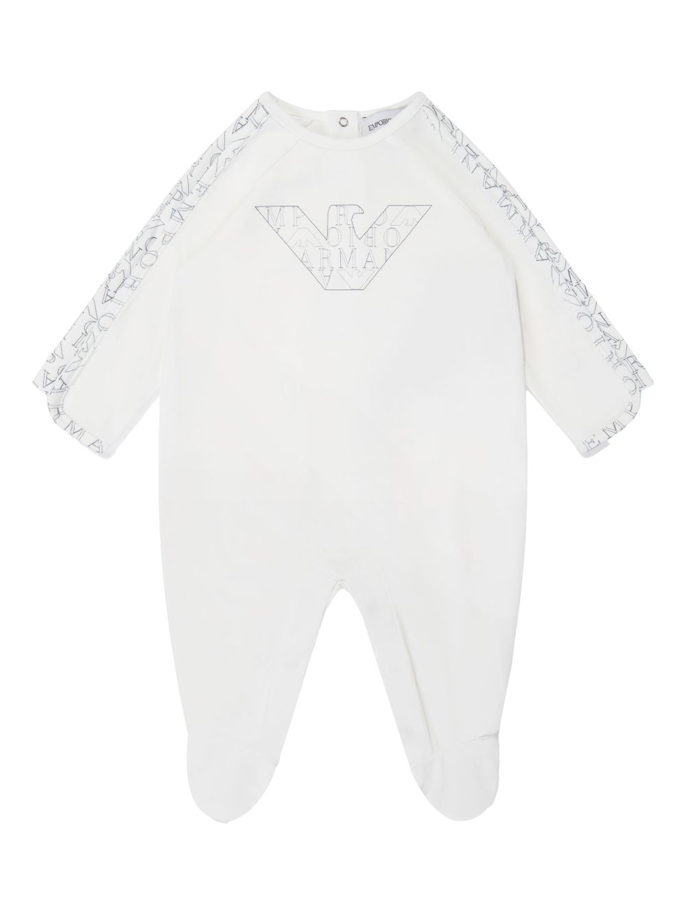 Emporio Armani Kids logo印花睡衣 - 蓝色