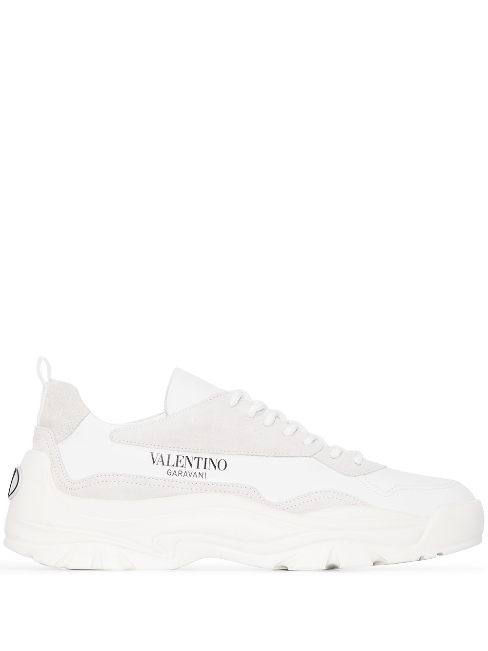 Valentino Garavani Gumboy 皮质运动鞋 - 白色