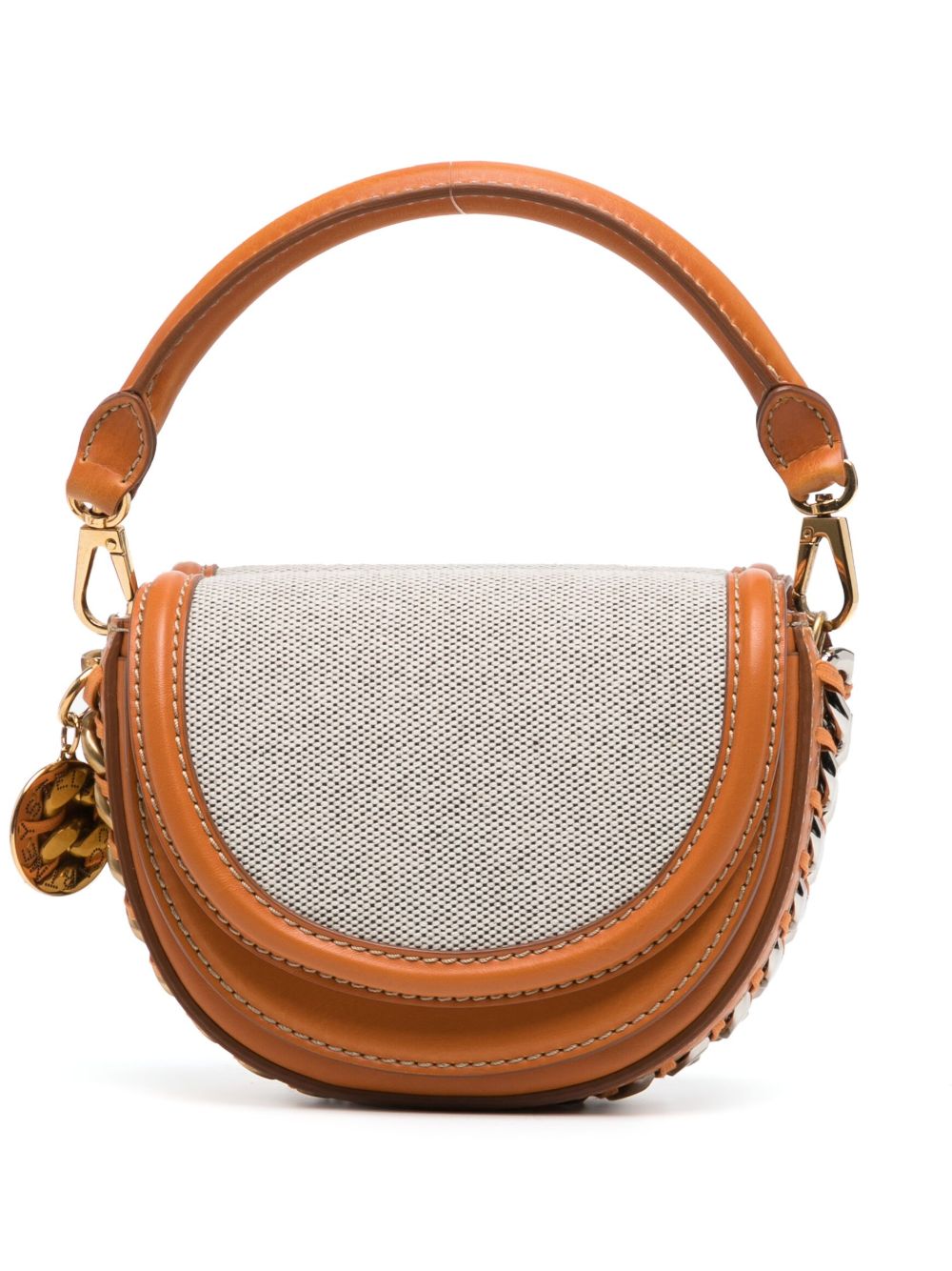 Stella McCartney Frayme Ryder 皮质单肩包 - 橘色