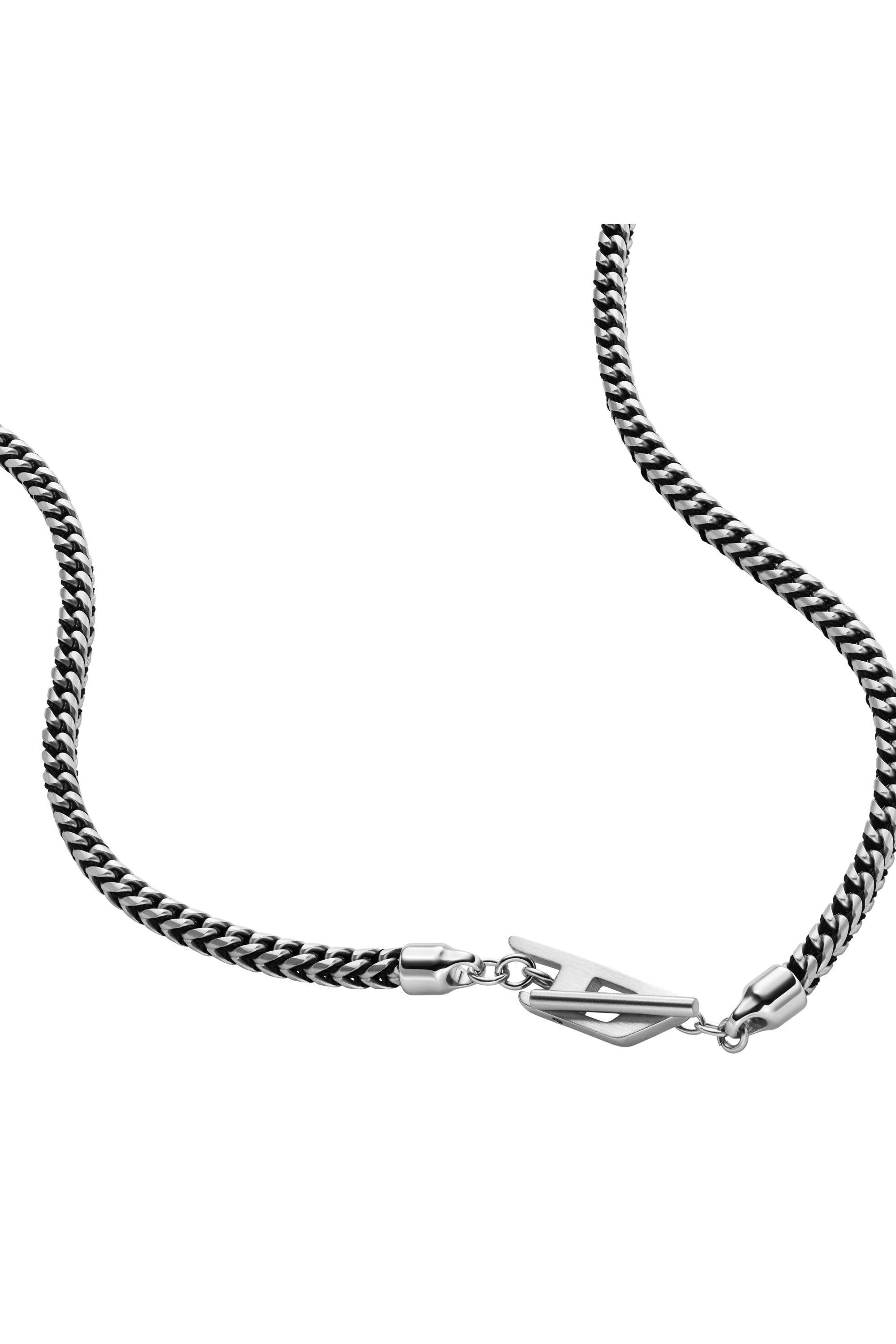 Diesel - Stainless Steel Chain Necklace - Necklaces - Unisex - Silver