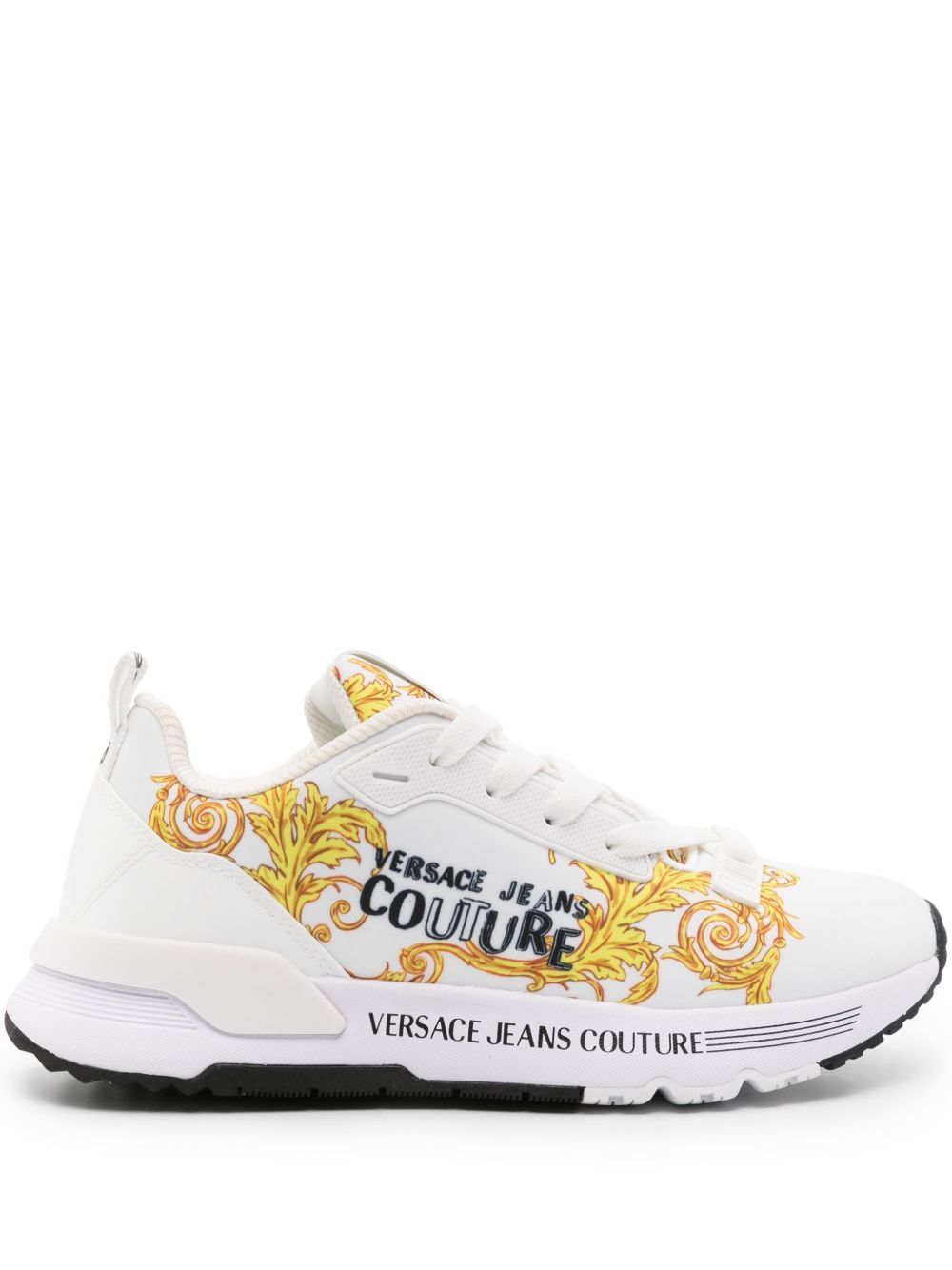 Versace Jeans Couture Dynamic Barocco 印花运动鞋 - 白色