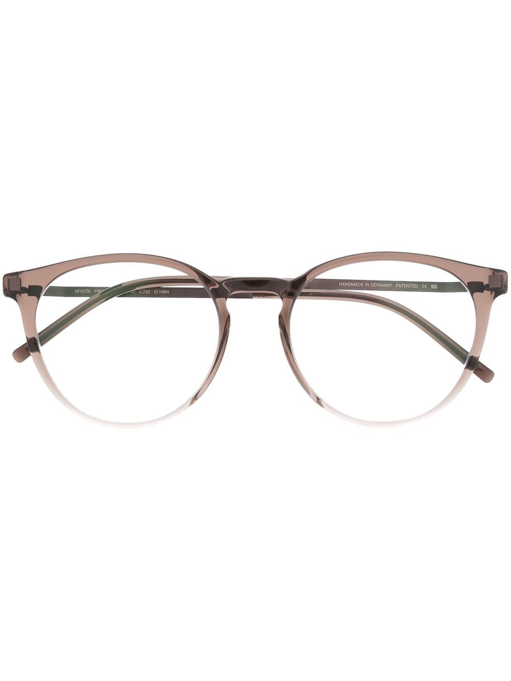 Mykita Freda 圆形镜框眼镜 - 褐色