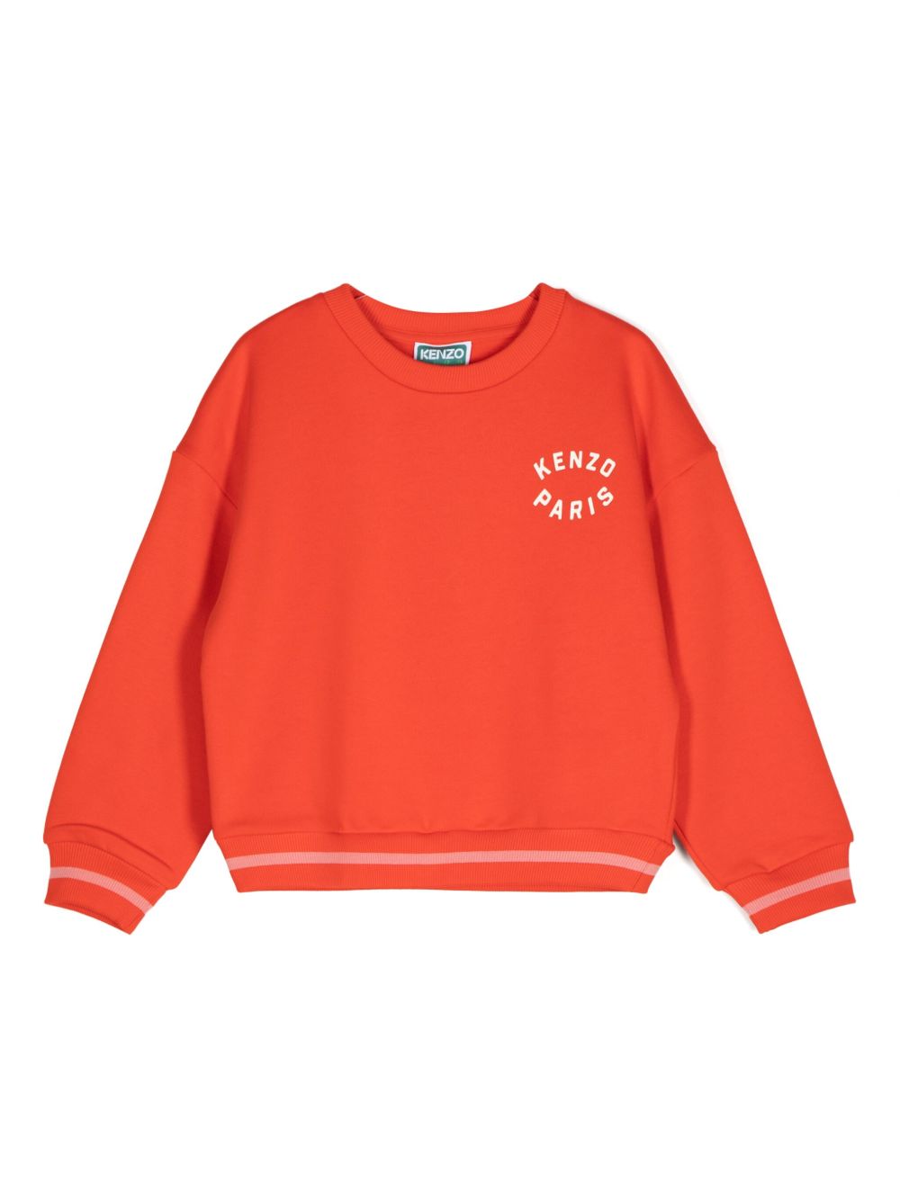 Kenzo Kids logo印花卫衣 - 红色