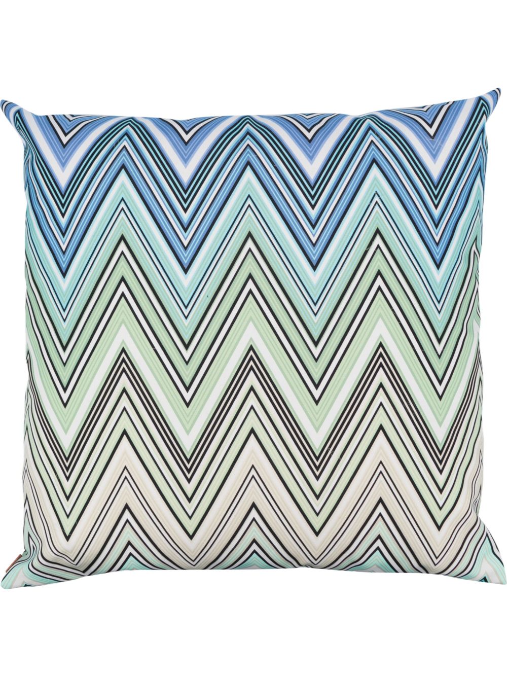 Missoni Home Z字形图案印花柔软质地抱枕 - 绿色