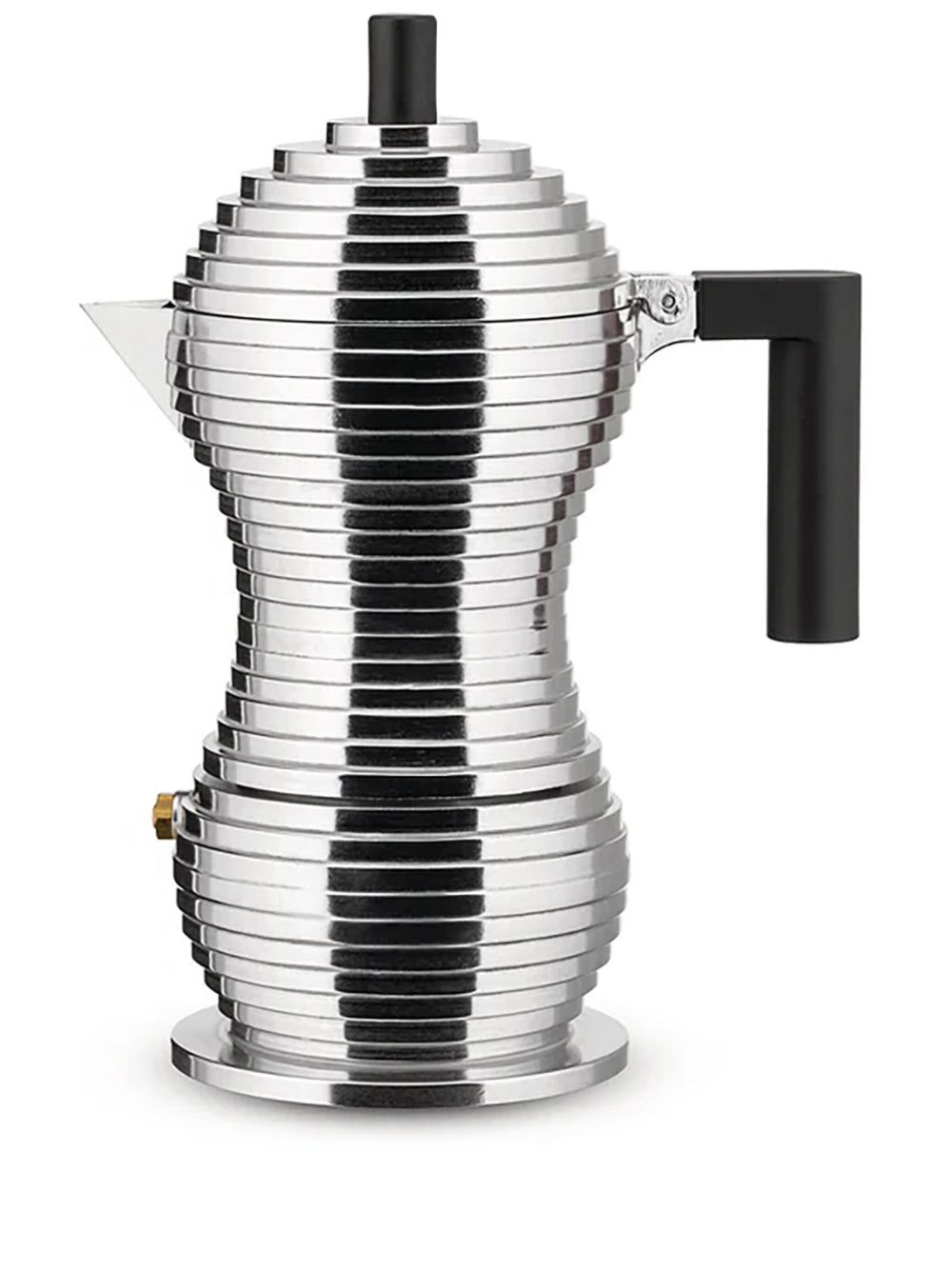 Alessi Pulcina 浓缩咖啡壶（16.5厘米 x 7.2厘米） - 黑色
