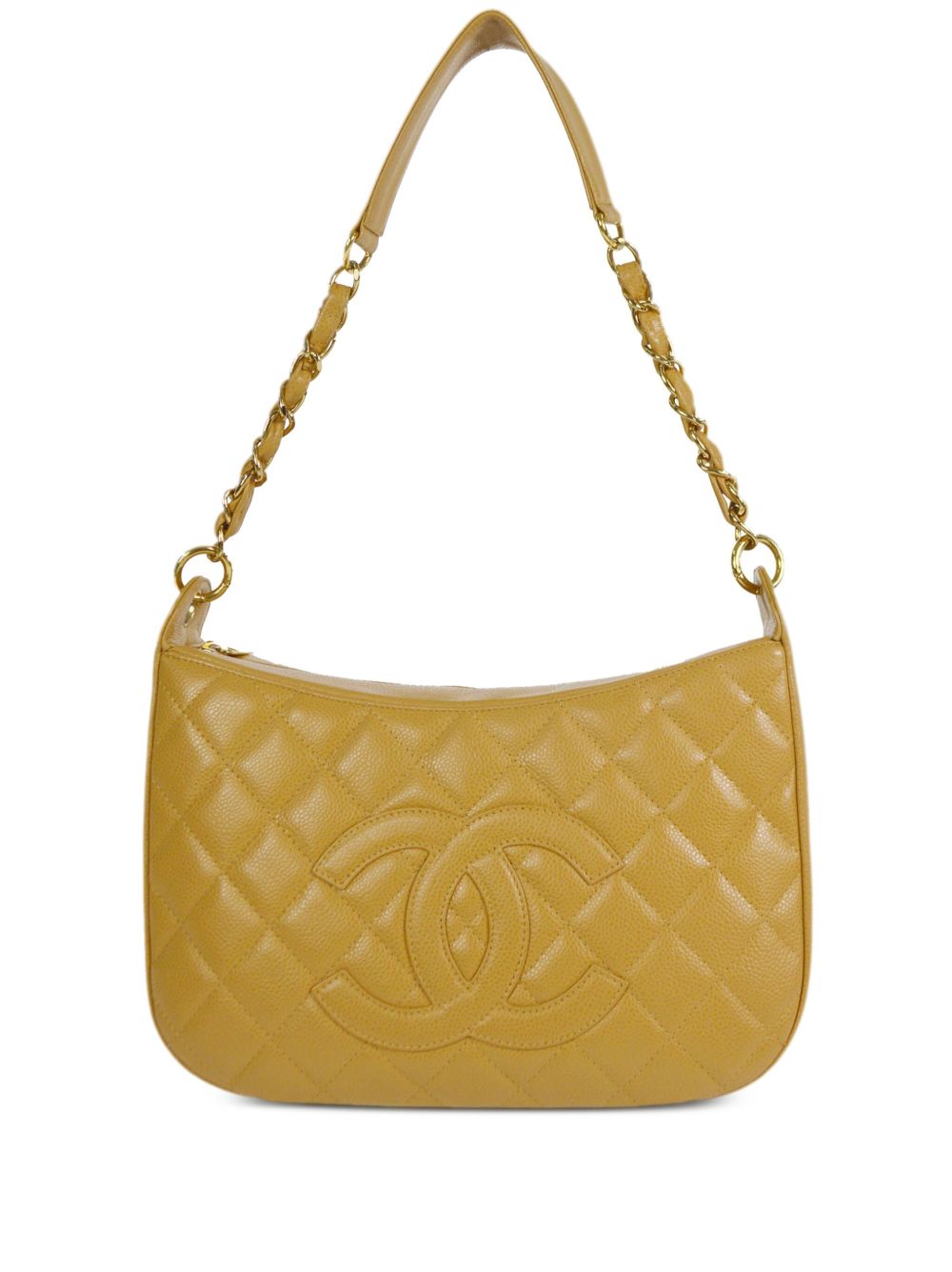 CHANEL Pre-Owned 菱纹绗缝单肩包（2003年典藏款） - 中性色