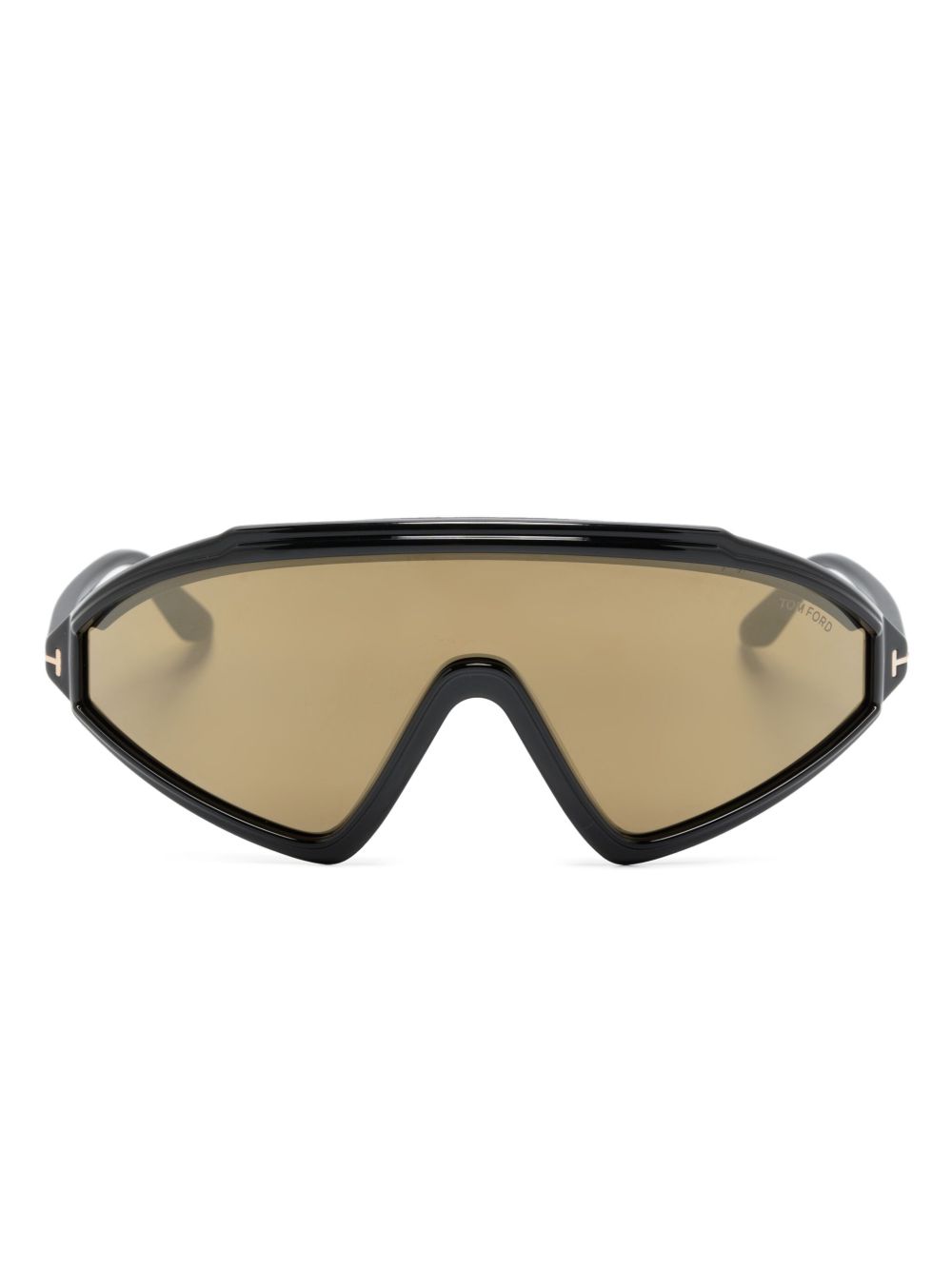 TOM FORD Eyewear Lorna 盾形太阳眼镜 - 黑色