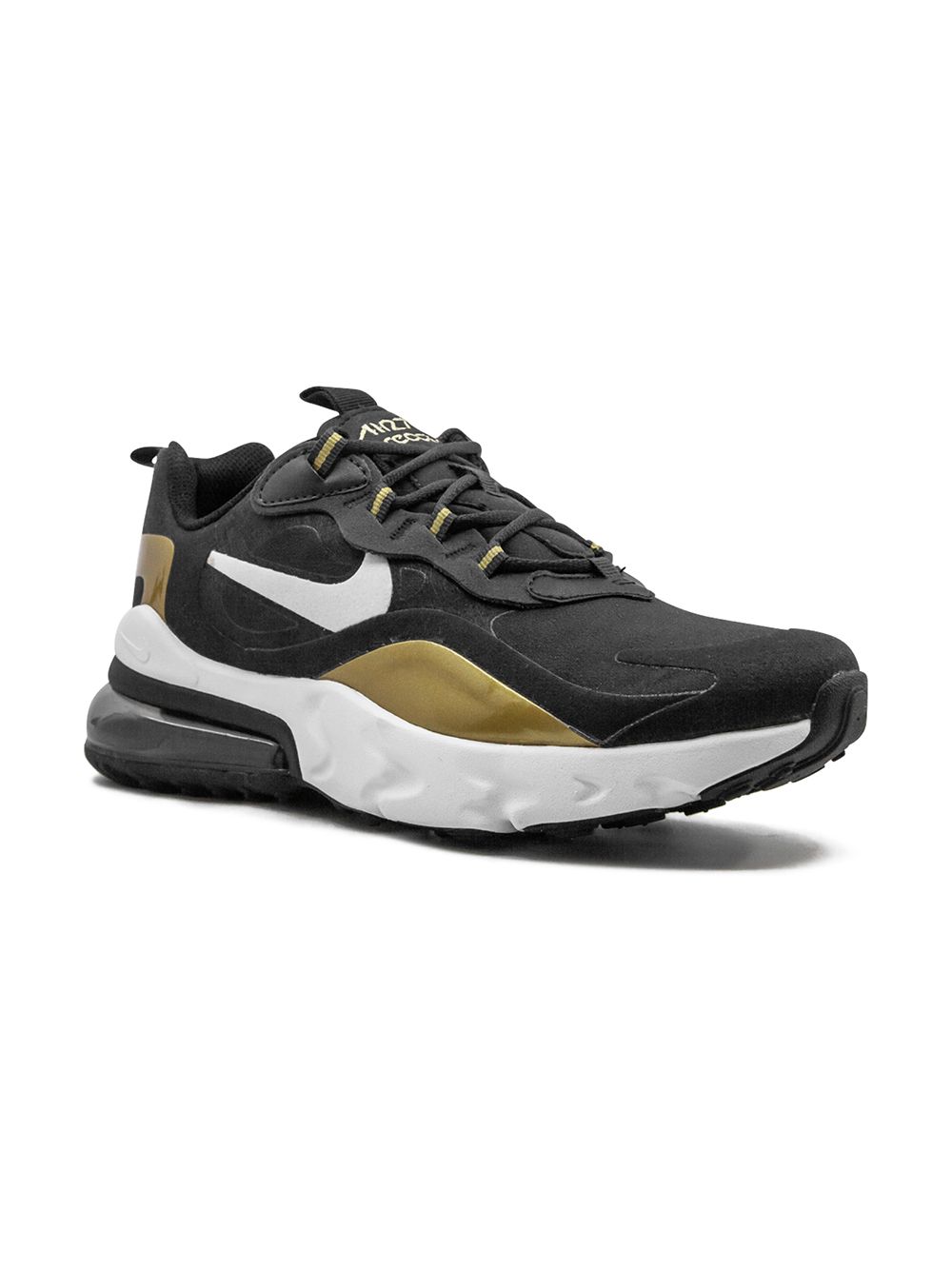 Nike Kids Air Max 270 React 运动鞋 - 黑色