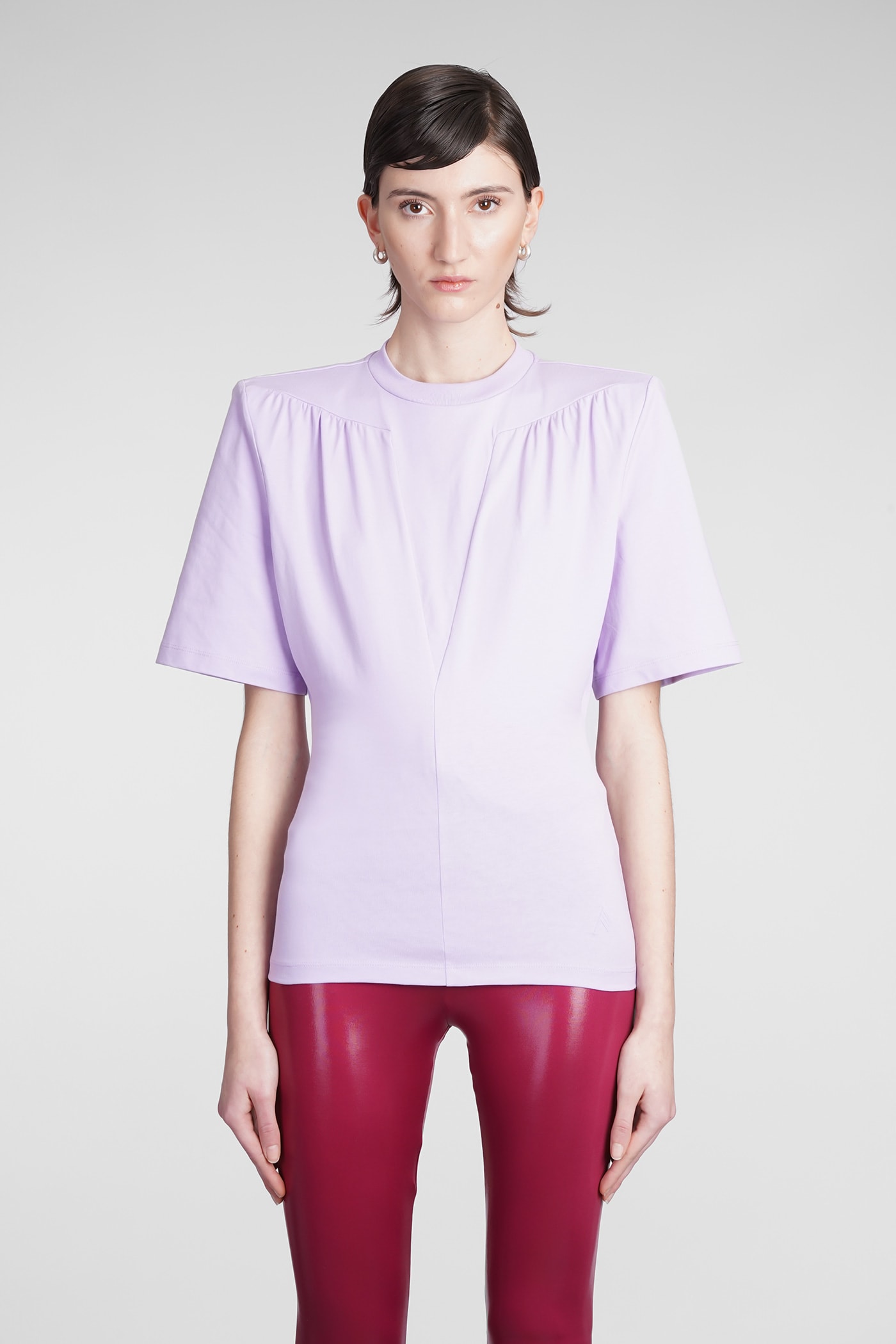 The Attico T-shirt jewel With Cut-out Details