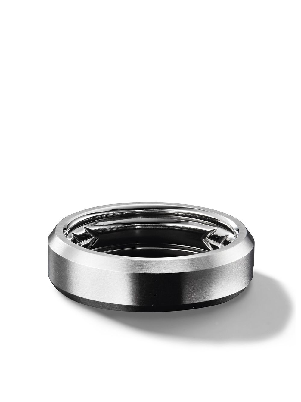 David Yurman Beveled 指环戒指 - 银色