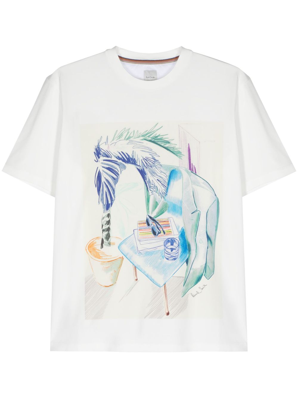 Paul Smith Sketchbook 印花棉T恤 - 中性色