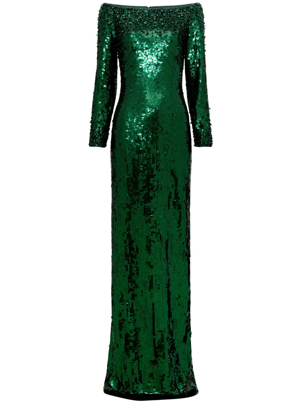 Jenny Packham Ballroom Blitz 长款连衣裙 - 绿色