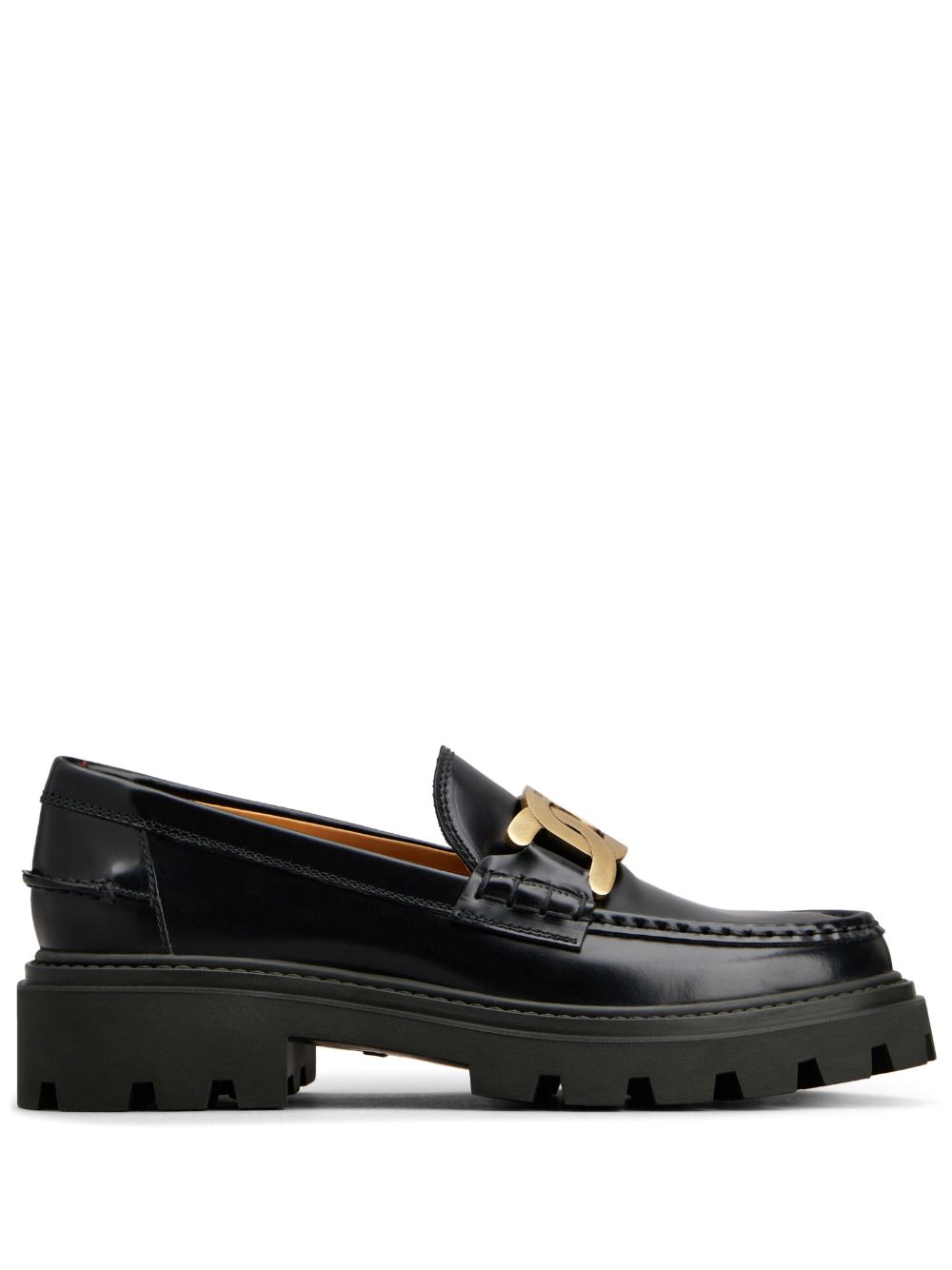 Tod's Gomma Pesante 皮质乐福鞋 - 黑色